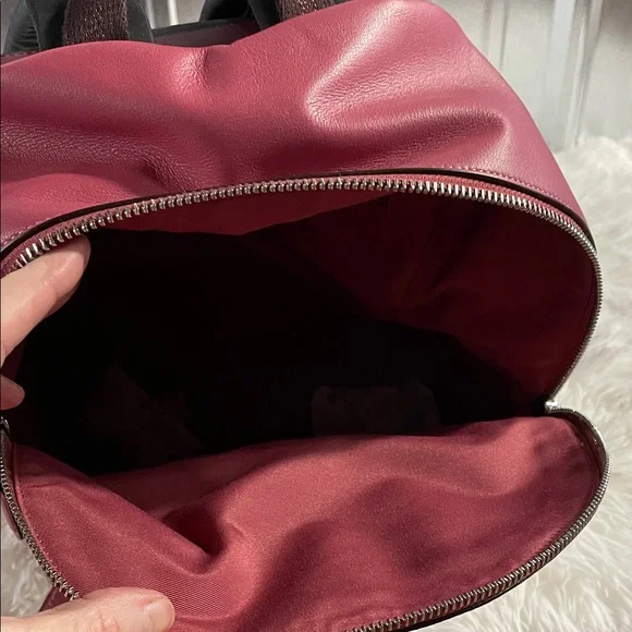 Coach Red and Cream Checkered Backpack - Picture 4 of 8